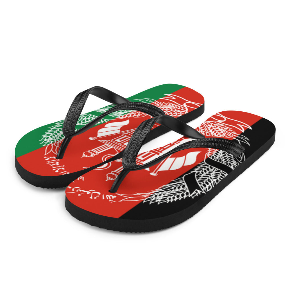 National Flag Flip Flops - Collection 1 Afghanistan flip-flops-m