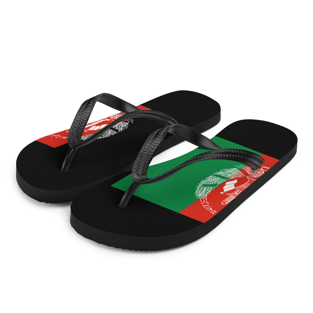 National Flag Flip Flops - Collection 1 Afghanistan flip-flops-m