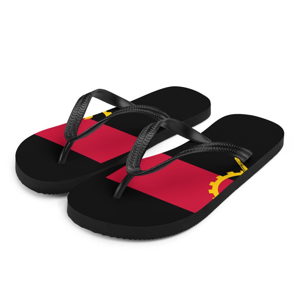 National Flag Flip Flops - Collection 1 Angola flip-flops-m