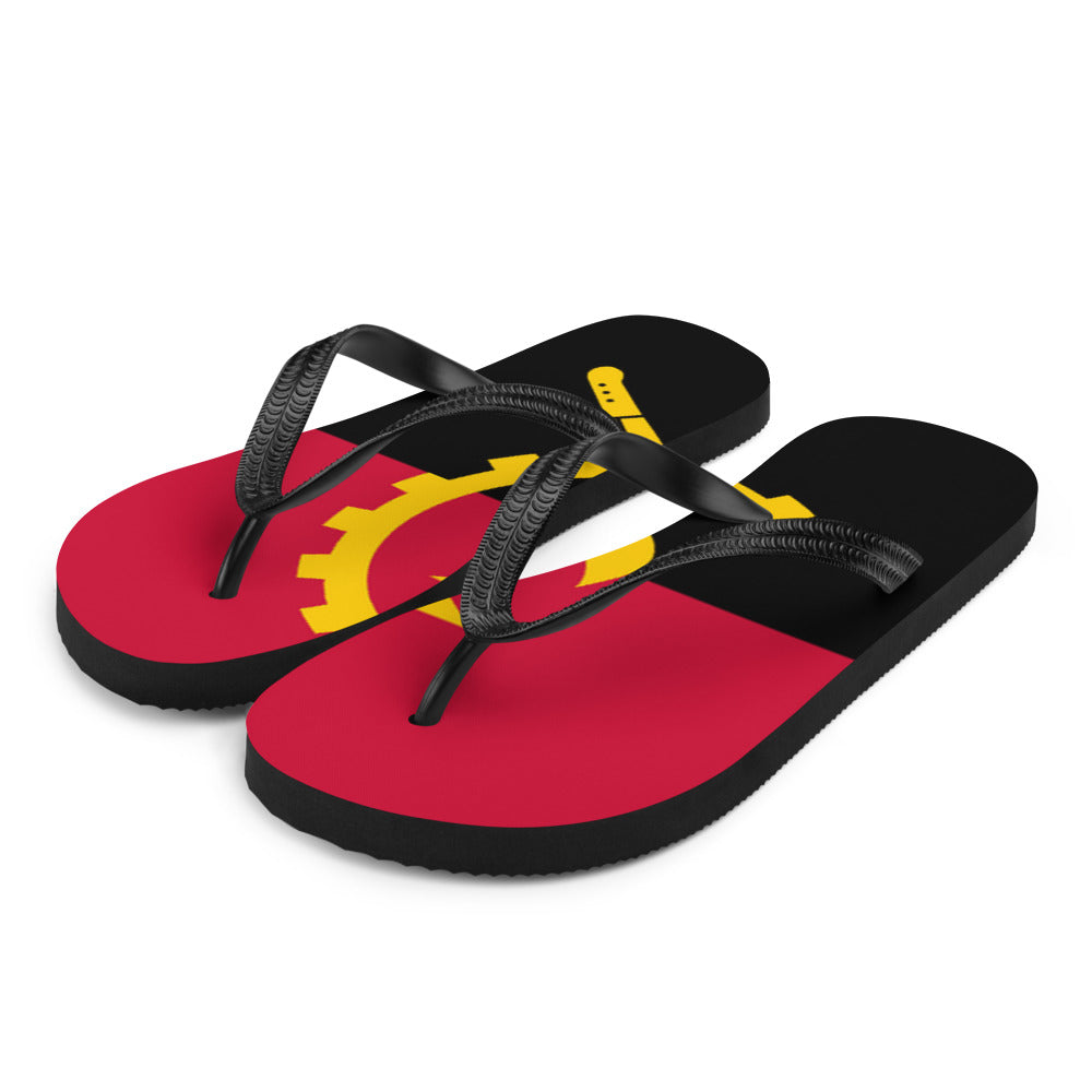 National Flag Flip Flops - Collection 1 Angola flip-flops-m
