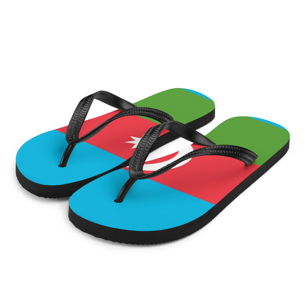 National Flag Flip Flops - Collection 1 Azerbaijan flip-flops-m