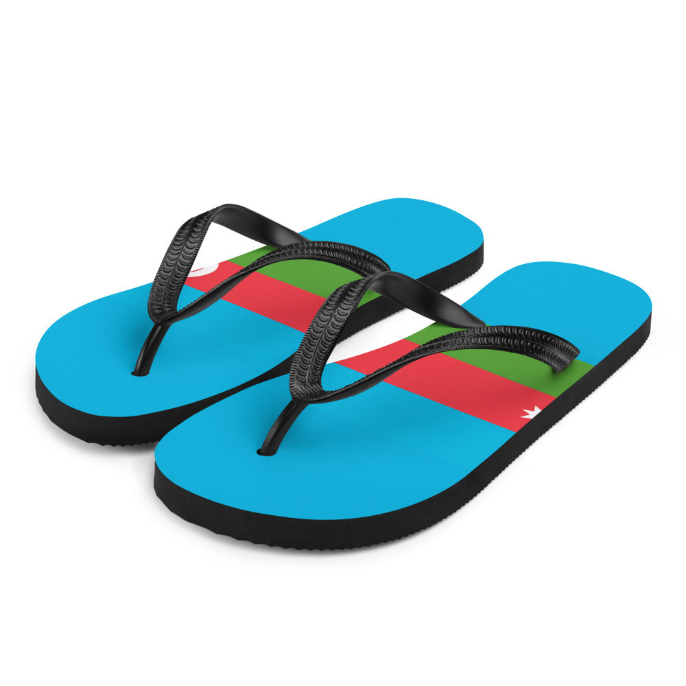 National Flag Flip Flops - Collection 1 Azerbaijan flip-flops-m
