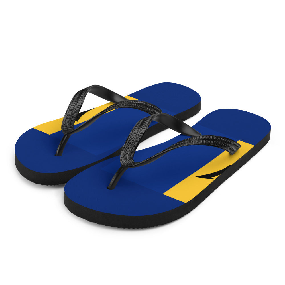 National Flag Flip Flops - Collection 1 Barbados flip-flops-m