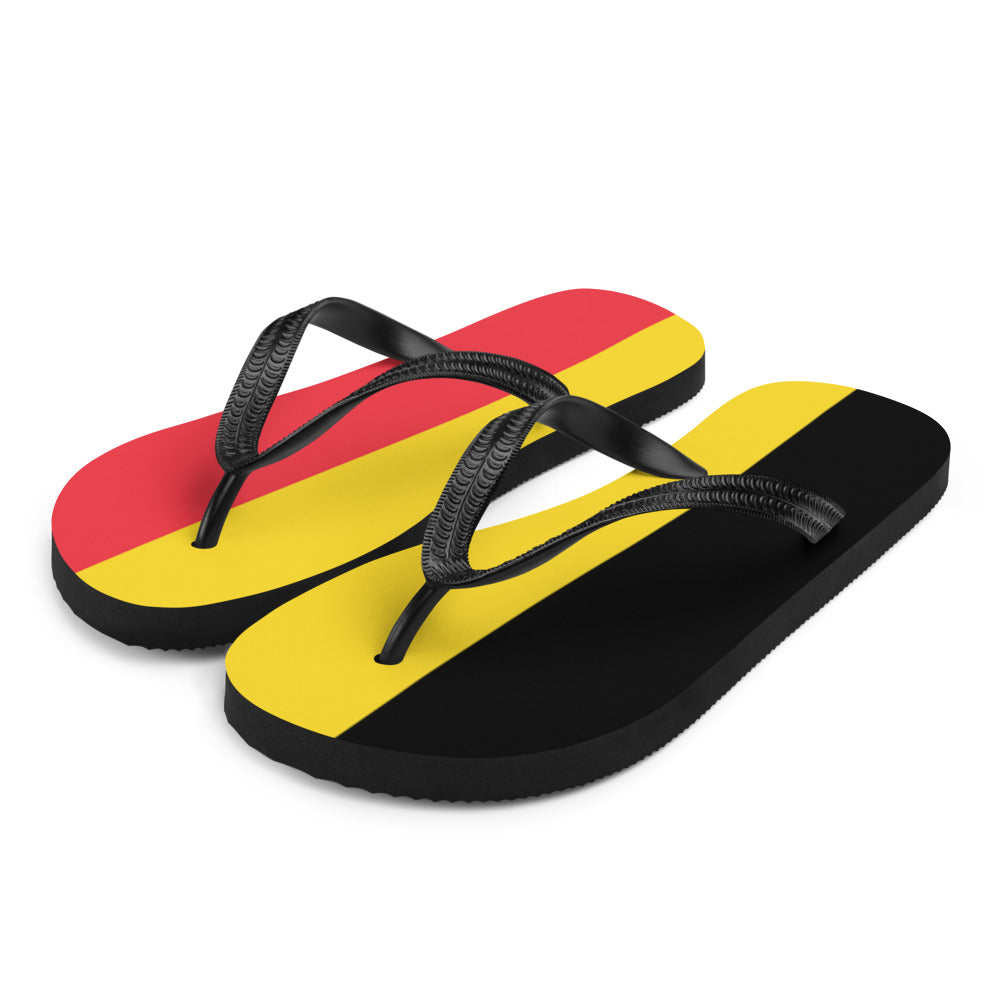 National Flag Flip Flops - Collection 1 Belgium flip-flops-m