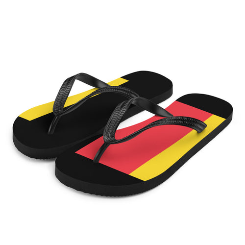 National Flag Flip Flops - Collection 1 Belgium / S / White