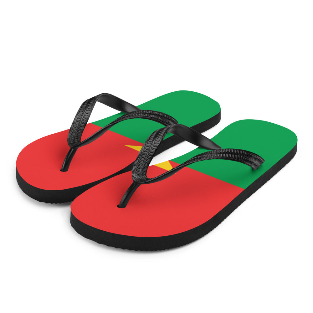National Flag Flip Flops - Collection 1 Burkina Faso flip-flops-m