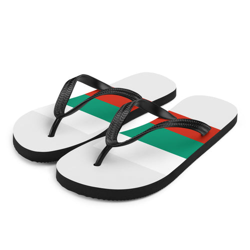 National Flag Flip Flops - Collection 1 Bulgaria / S / White