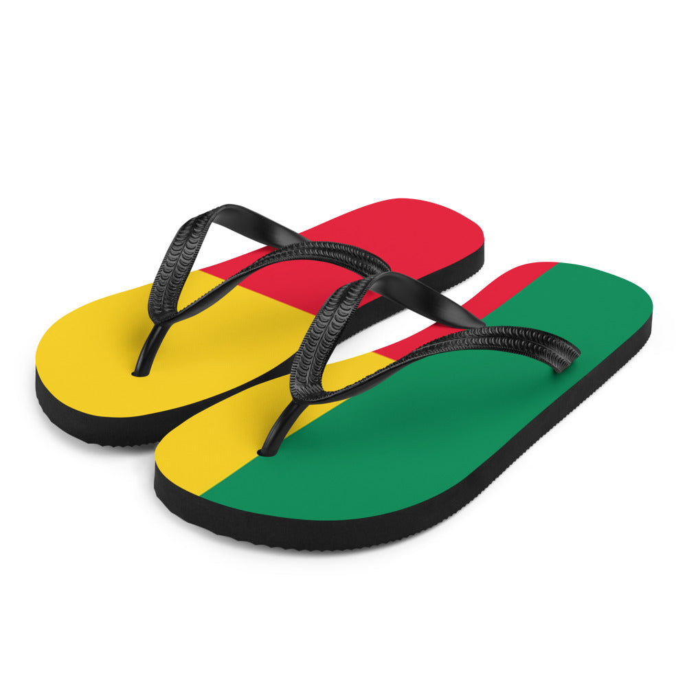National Flag Flip Flops - Collection 1 Benin flip-flops-m