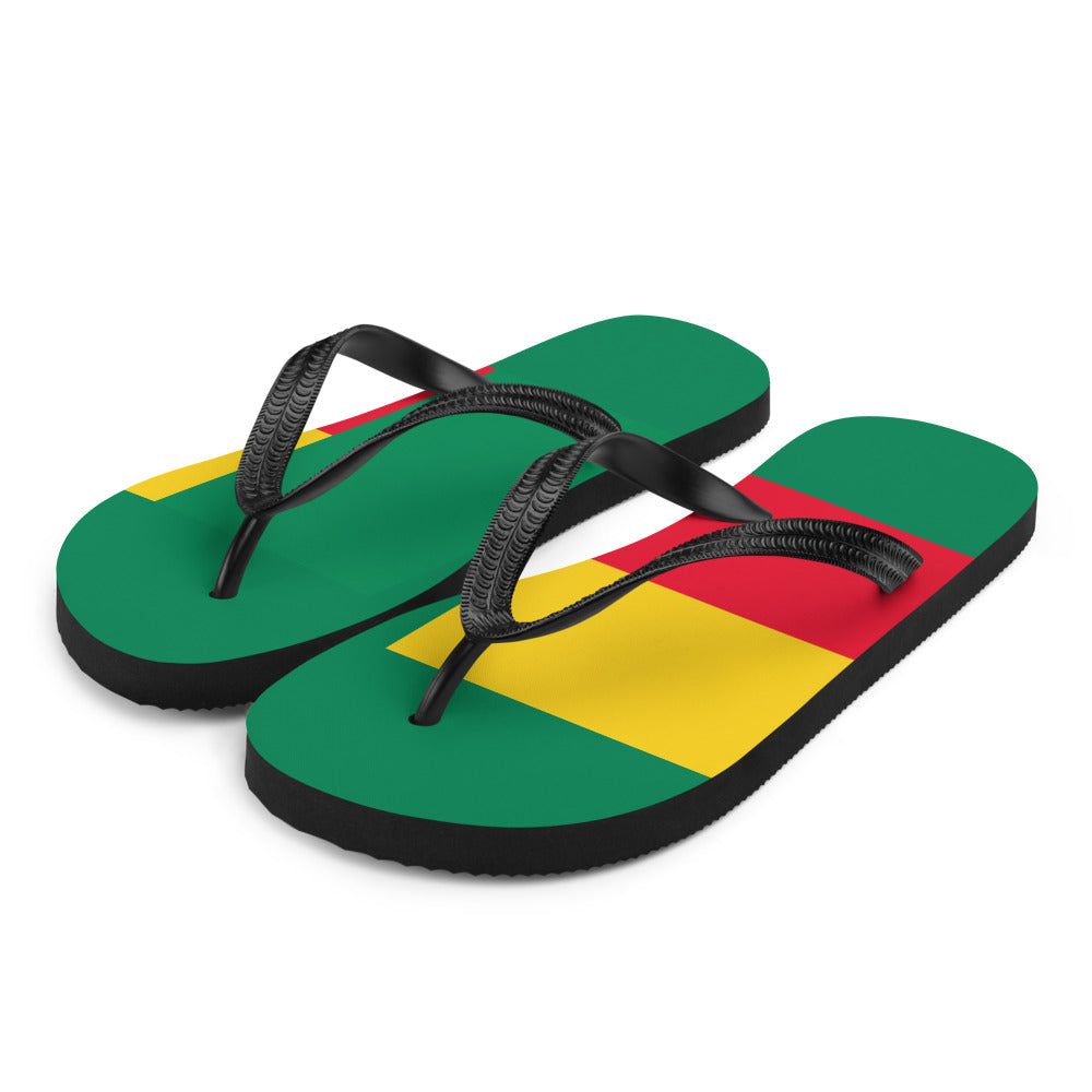 National Flag Flip Flops - Collection 1 Benin flip-flops-m