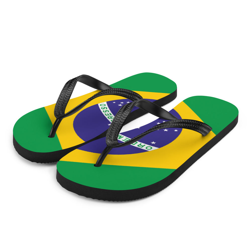 National Flag Flip Flops - Collection 1 Brazil flip-flops-m