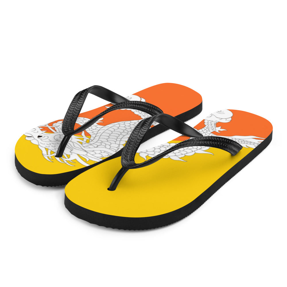 National Flag Flip Flops - Collection 1 Bhutan flip-flops-m