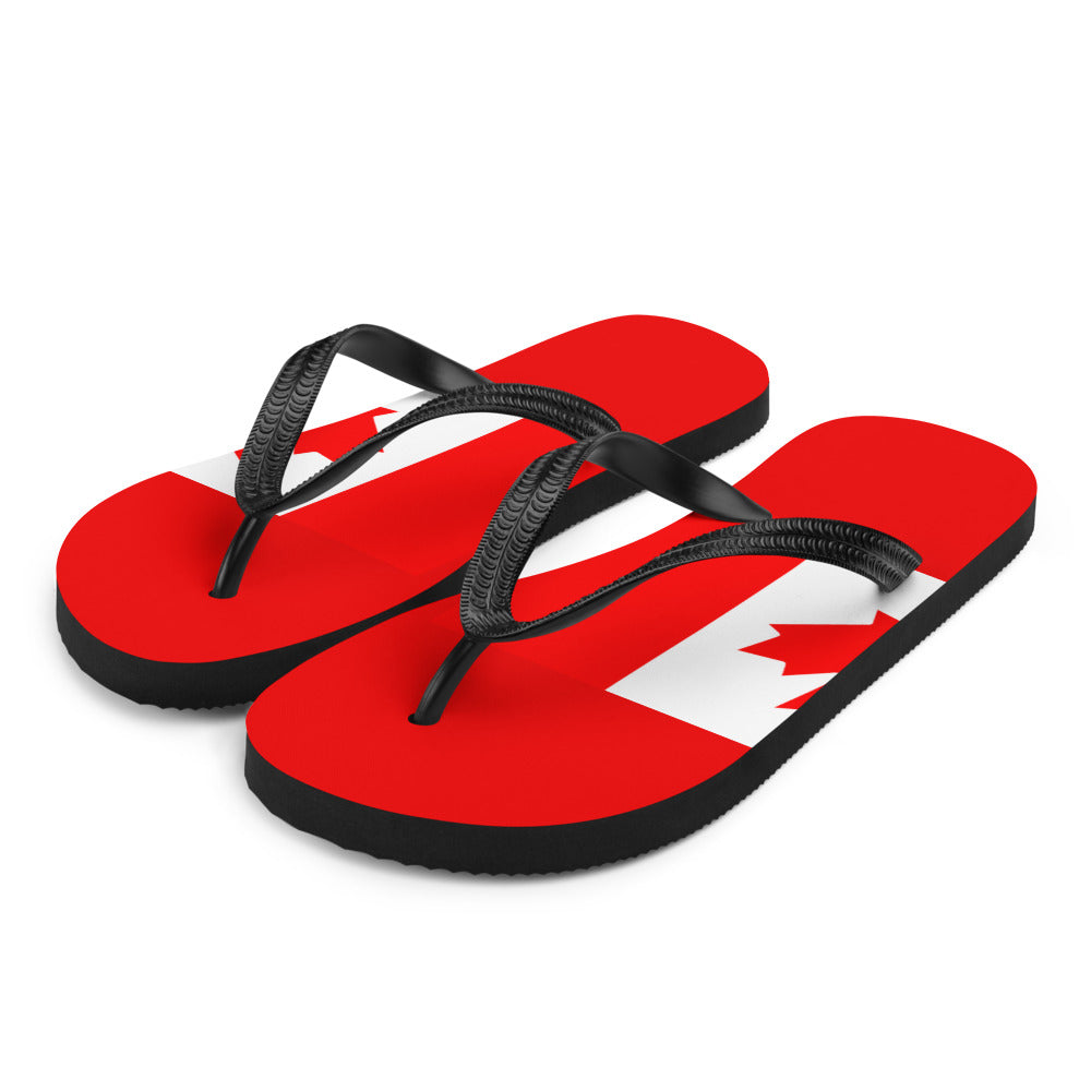 National Flag Flip Flops - Collection 1 Canada flip-flops-m