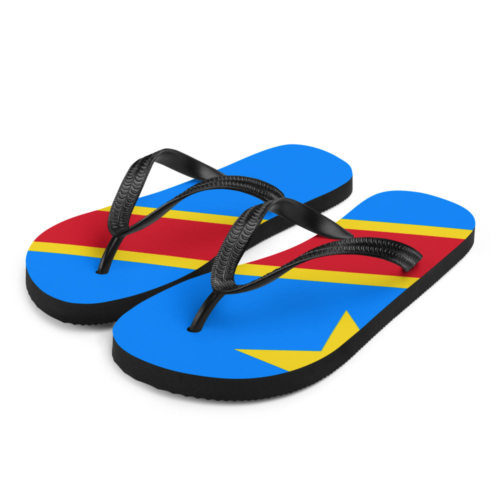 National Flag Flip Flops - Collection 1 Democratic Republic of the Congo flip-flops-m