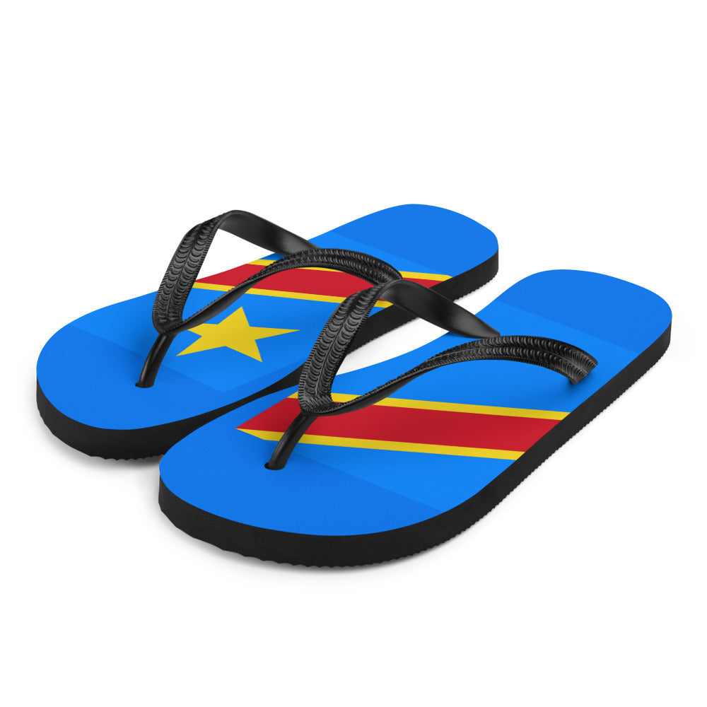 National Flag Flip Flops - Collection 1 Democratic Republic of the Congo flip-flops-m