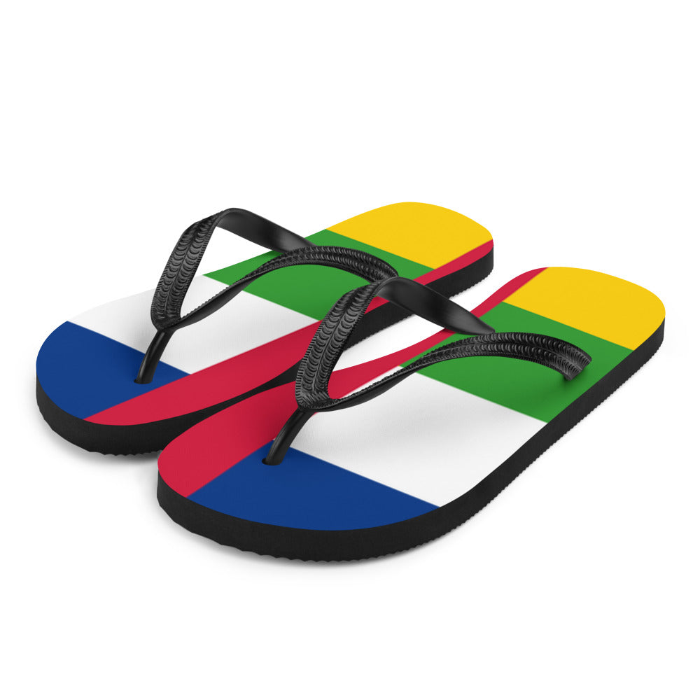 National Flag Flip Flops - Collection 1 Central African Republic flip-flops-m