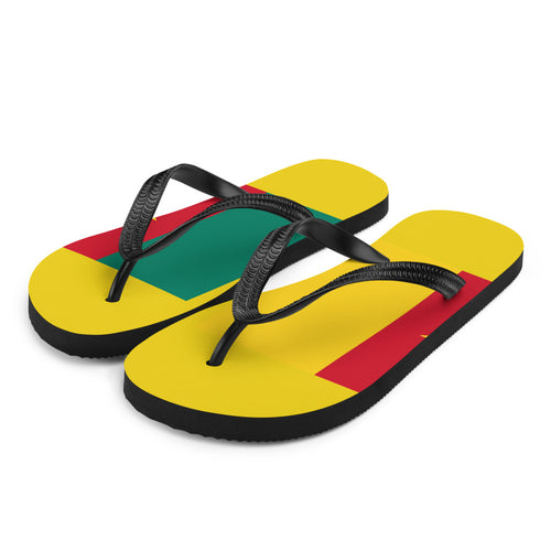 National Flag Flip Flops - Collection 2 Cameroon / S / White