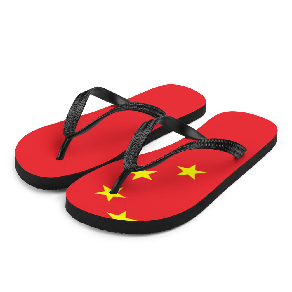 National Flag Flip Flops - Collection 2 China flip-flops-m