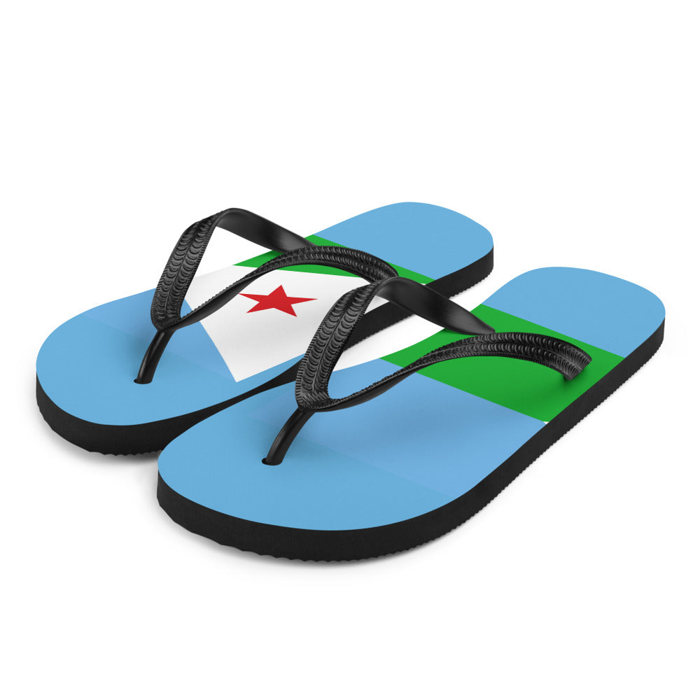 National Flag Flip Flops - Collection 2 Djibouti flip-flops-m