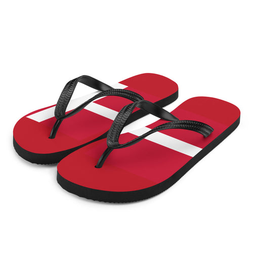 National Flag Flip Flops - Collection 2 Denmark / S / White