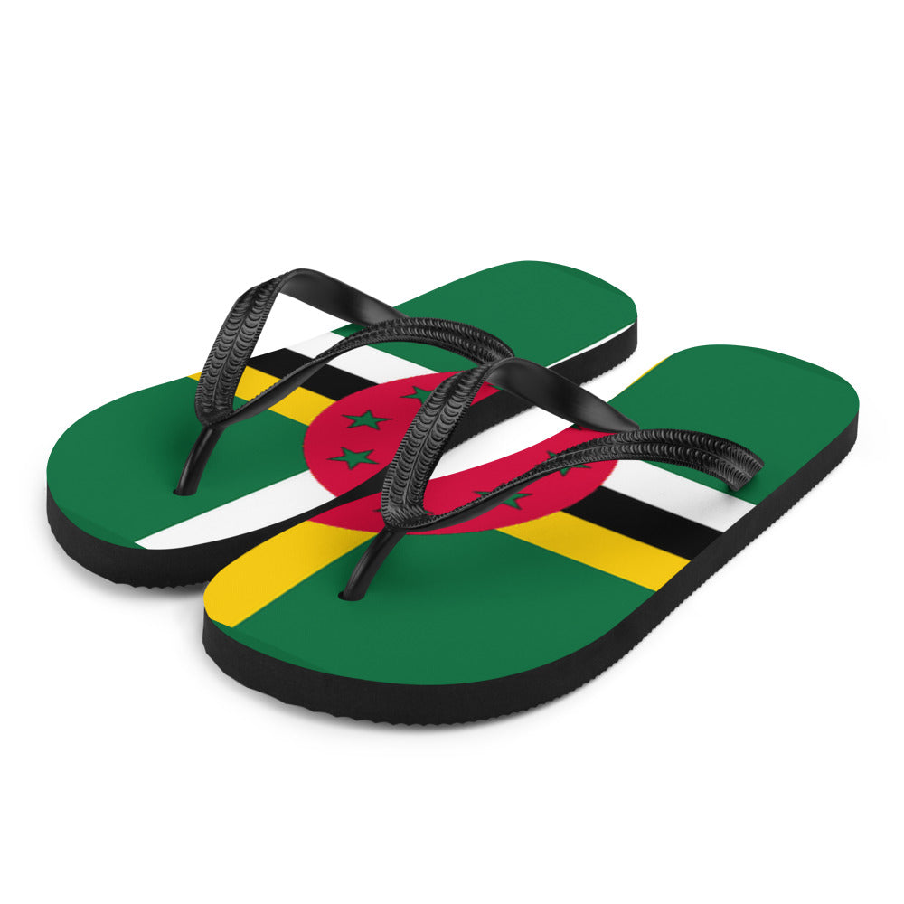 National Flag Flip Flops - Collection 2 Dominica flip-flops-m