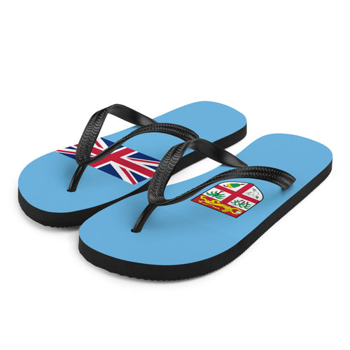 National Flag Flip Flops - Collection 2 Fiji / S / White