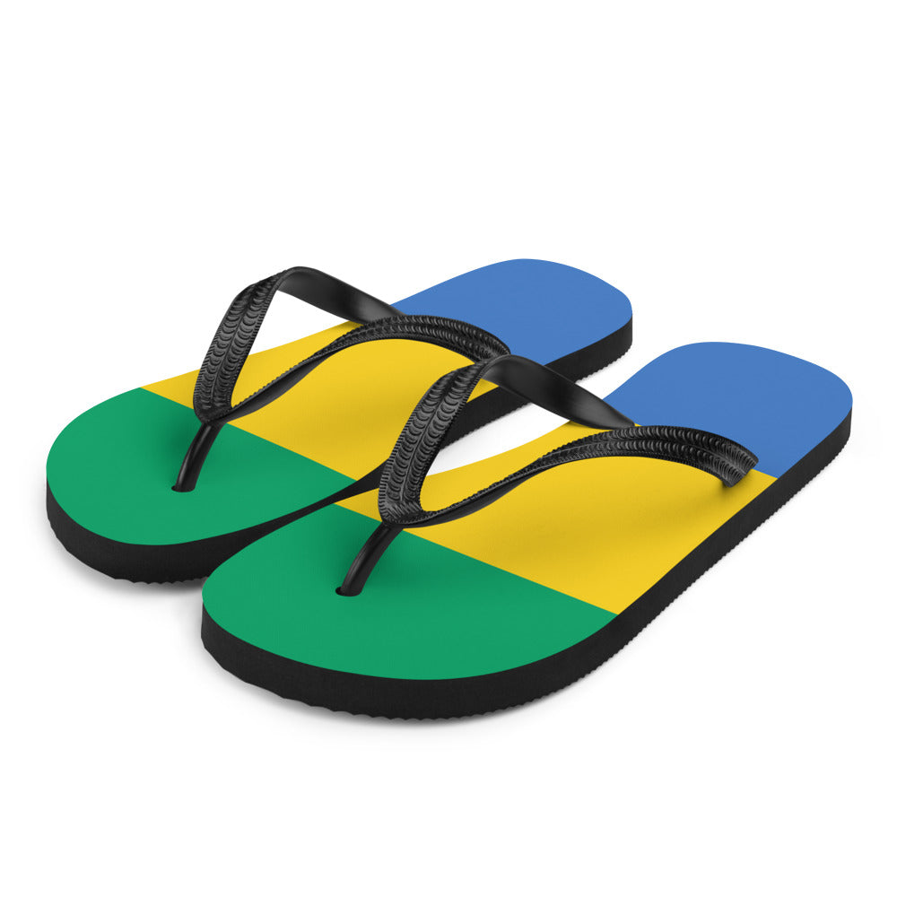 National Flag Flip Flops - Collection 2 Gabon flip-flops-m