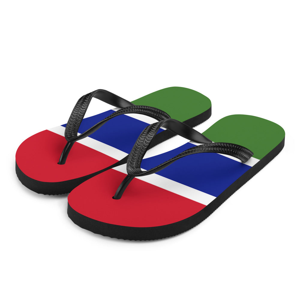 National Flag Flip Flops - Collection 2 Gambia flip-flops-m