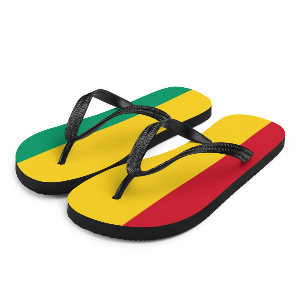 National Flag Flip Flops - Collection 2 Guinea flip-flops-m