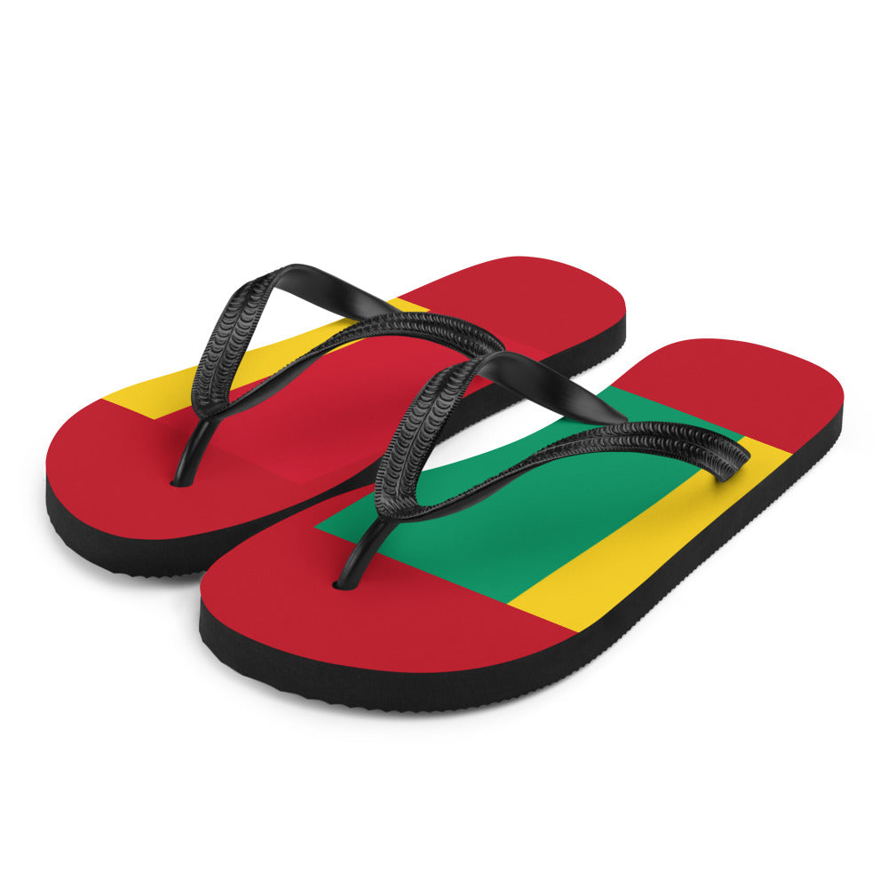 National Flag Flip Flops - Collection 2 Guinea flip-flops-m
