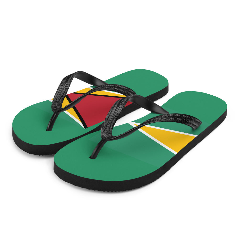 National Flag Flip Flops - Collection 3 Guyana flip-flops-m