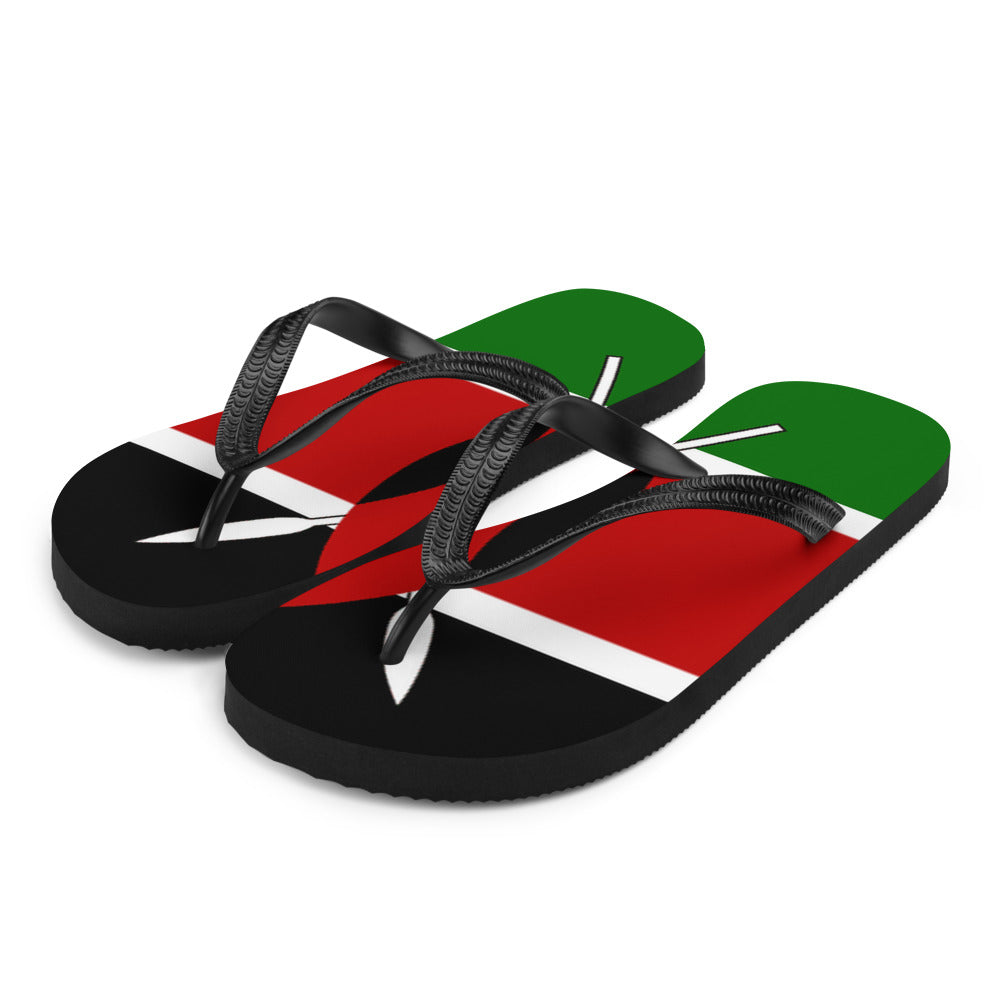 National Flag Flip Flops - Collection 3 Kenya flip-flops-m