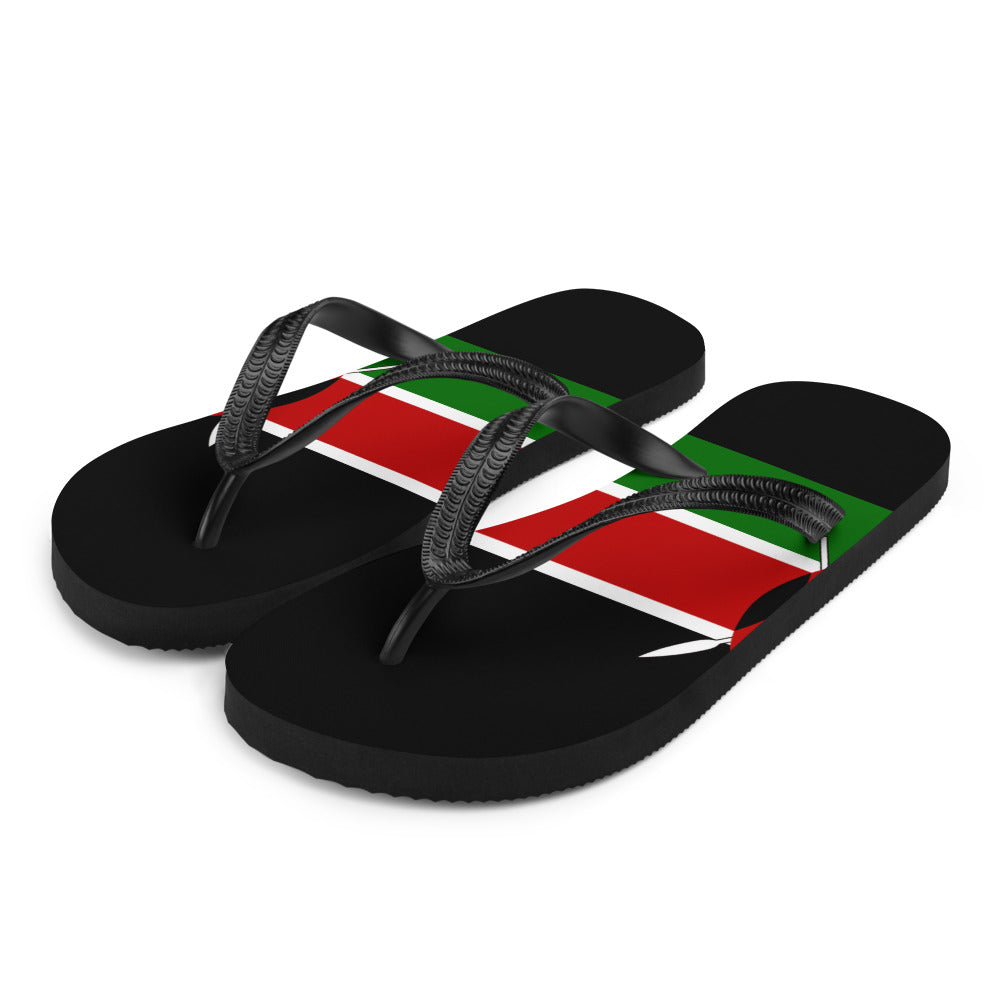 National Flag Flip Flops - Collection 3 Kenya flip-flops-m