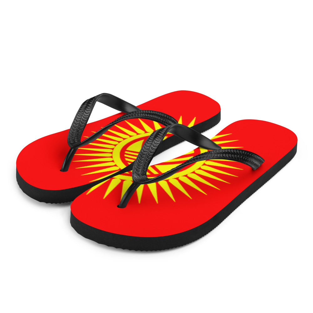 National Flag Flip Flops - Collection 3 Kyrgyzstan flip-flops-m