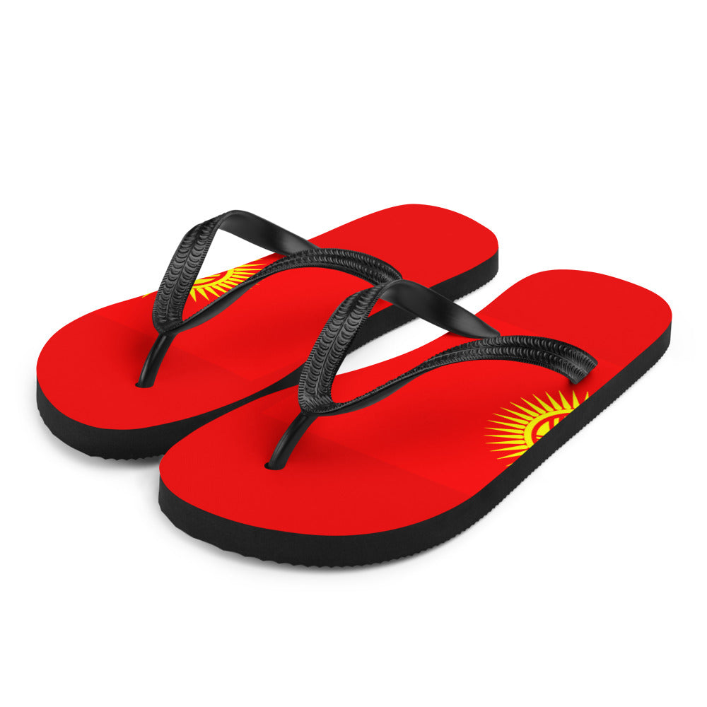 National Flag Flip Flops - Collection 3 Kyrgyzstan flip-flops-m