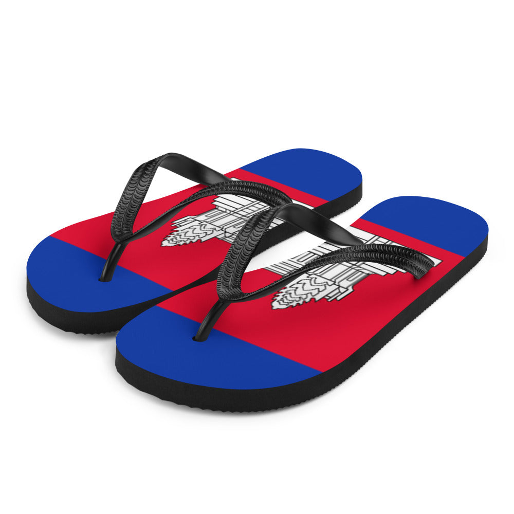National Flag Flip Flops - Collection 3 Cambodia flip-flops-m