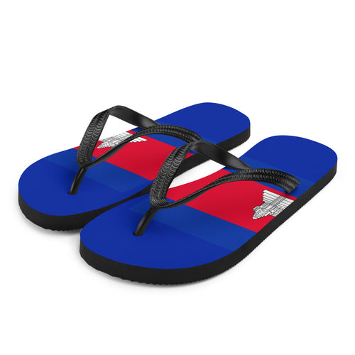 National Flag Flip Flops - Collection 3 Cambodia / S / White
