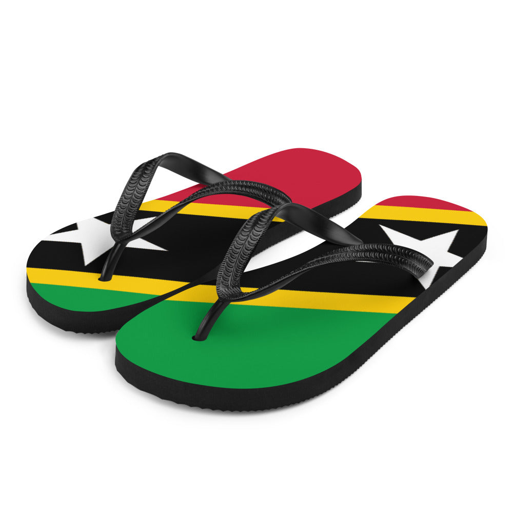 National Flag Flip Flops - Collection 3 St. Kitts & Nevis flip-flops-m