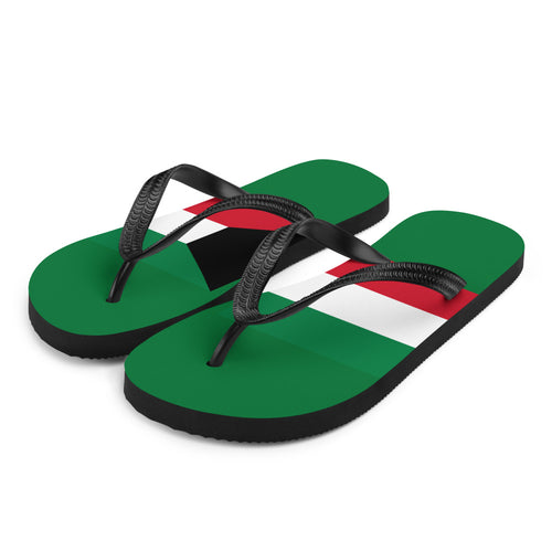 National Flag Flip Flops - Collection 3 Kuwait / S / White