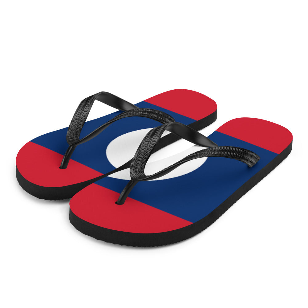 National Flag Flip Flops - Collection 3 Laos flip-flops-m