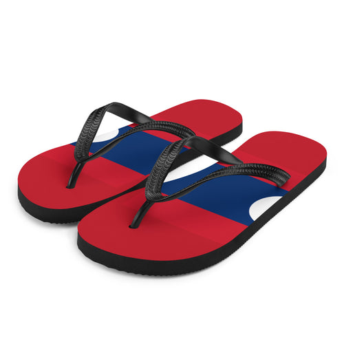 National Flag Flip Flops - Collection 3 Laos / S / White