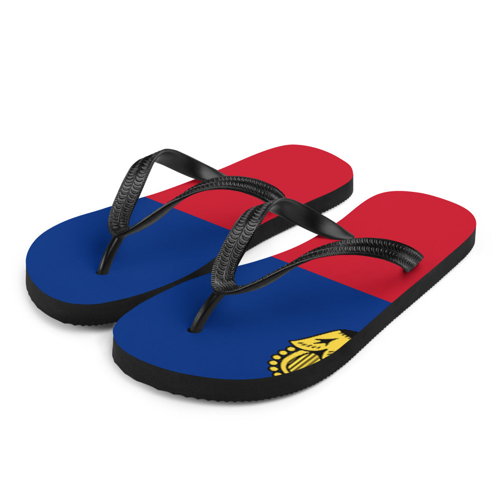 National Flag Flip Flops - Collection 4 Liechtenstein flip-flops-m
