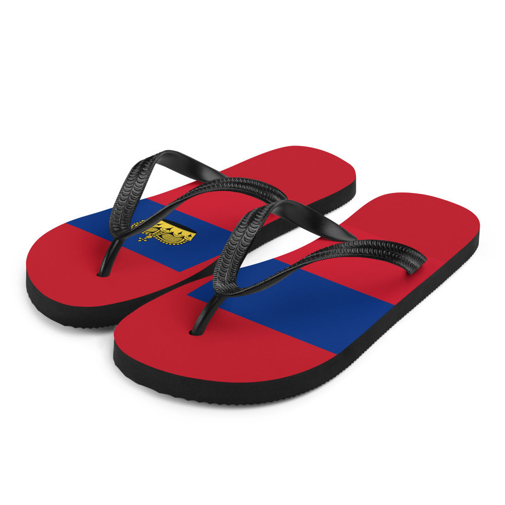 National Flag Flip Flops - Collection 4 Liechtenstein flip-flops-m