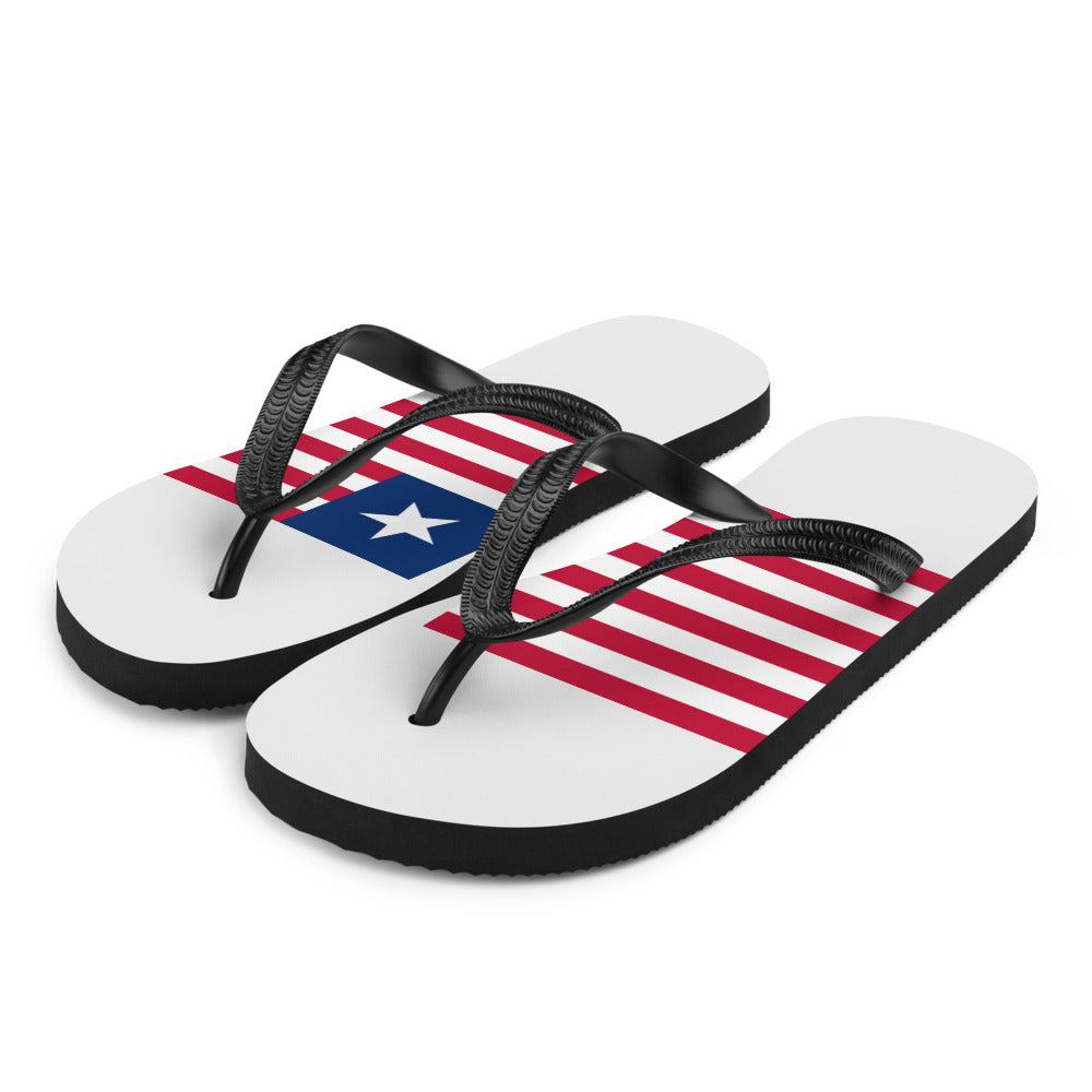 National Flag Flip Flops - Collection 4 Liberia flip-flops-m