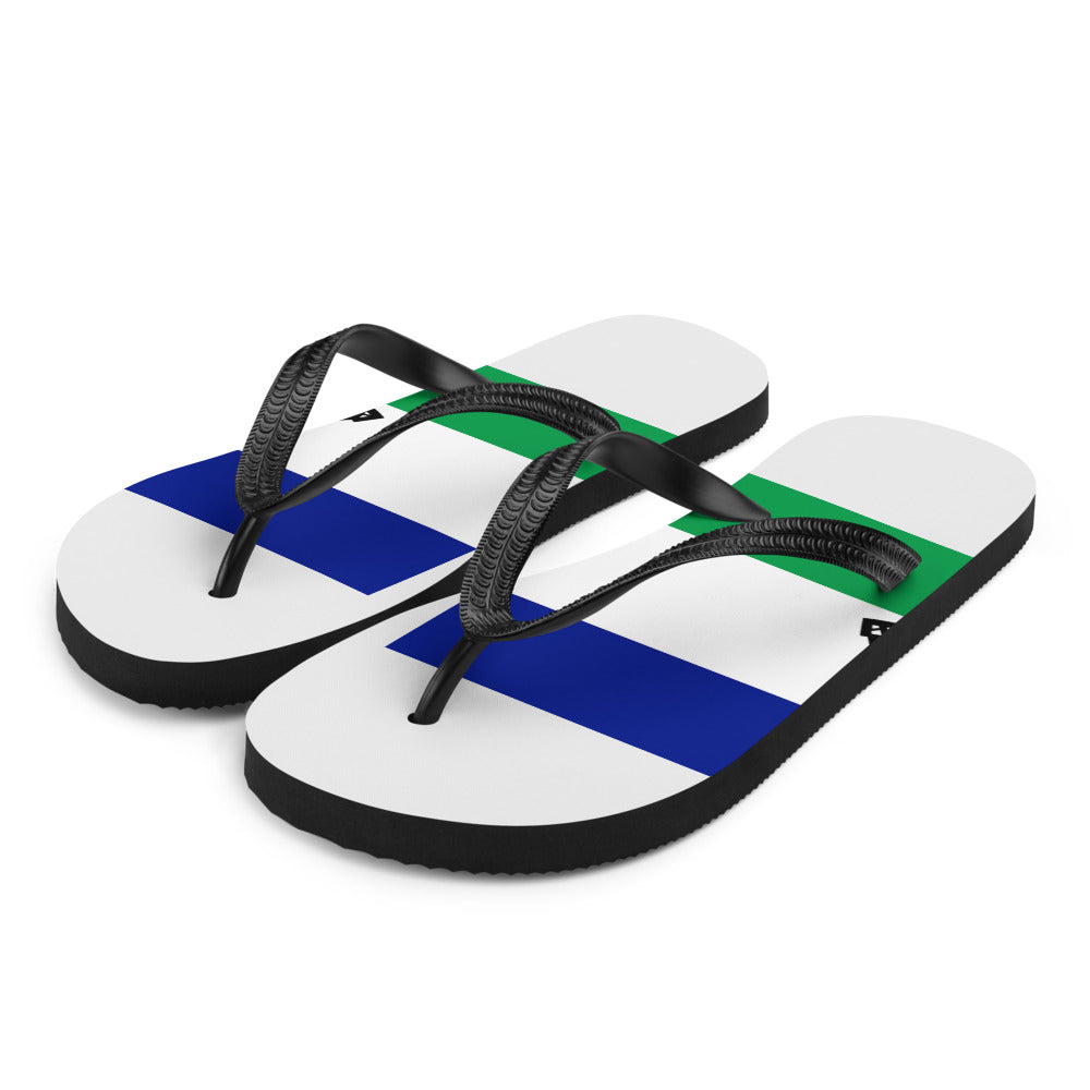 National Flag Flip Flops - Collection 4 Lesotho flip-flops-m