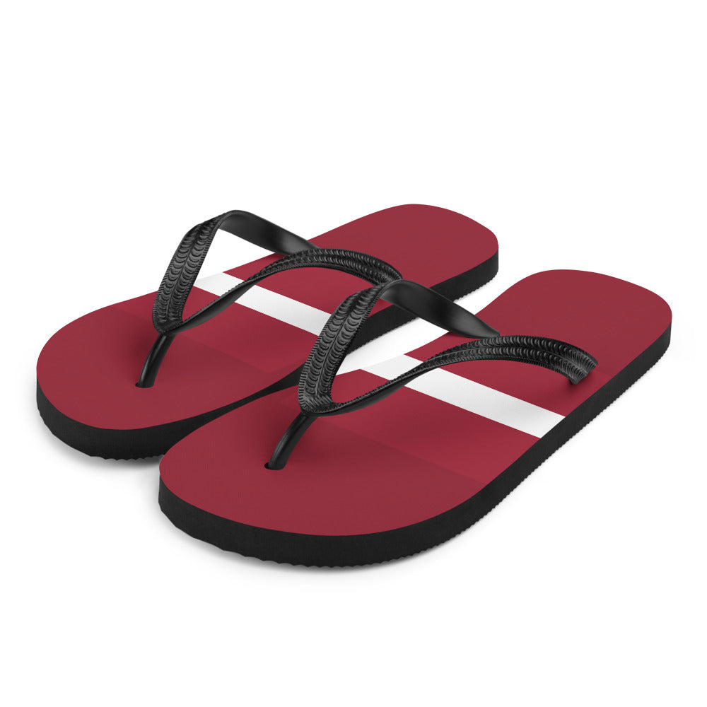 National Flag Flip Flops - Collection 4 Latvia flip-flops-m
