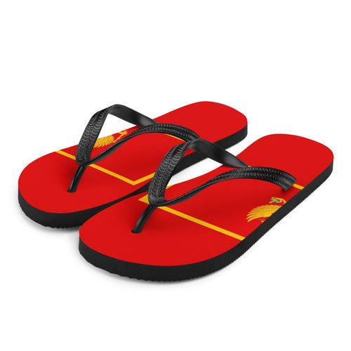 National Flag Flip Flops - Collection 4 Montenegro / S / White