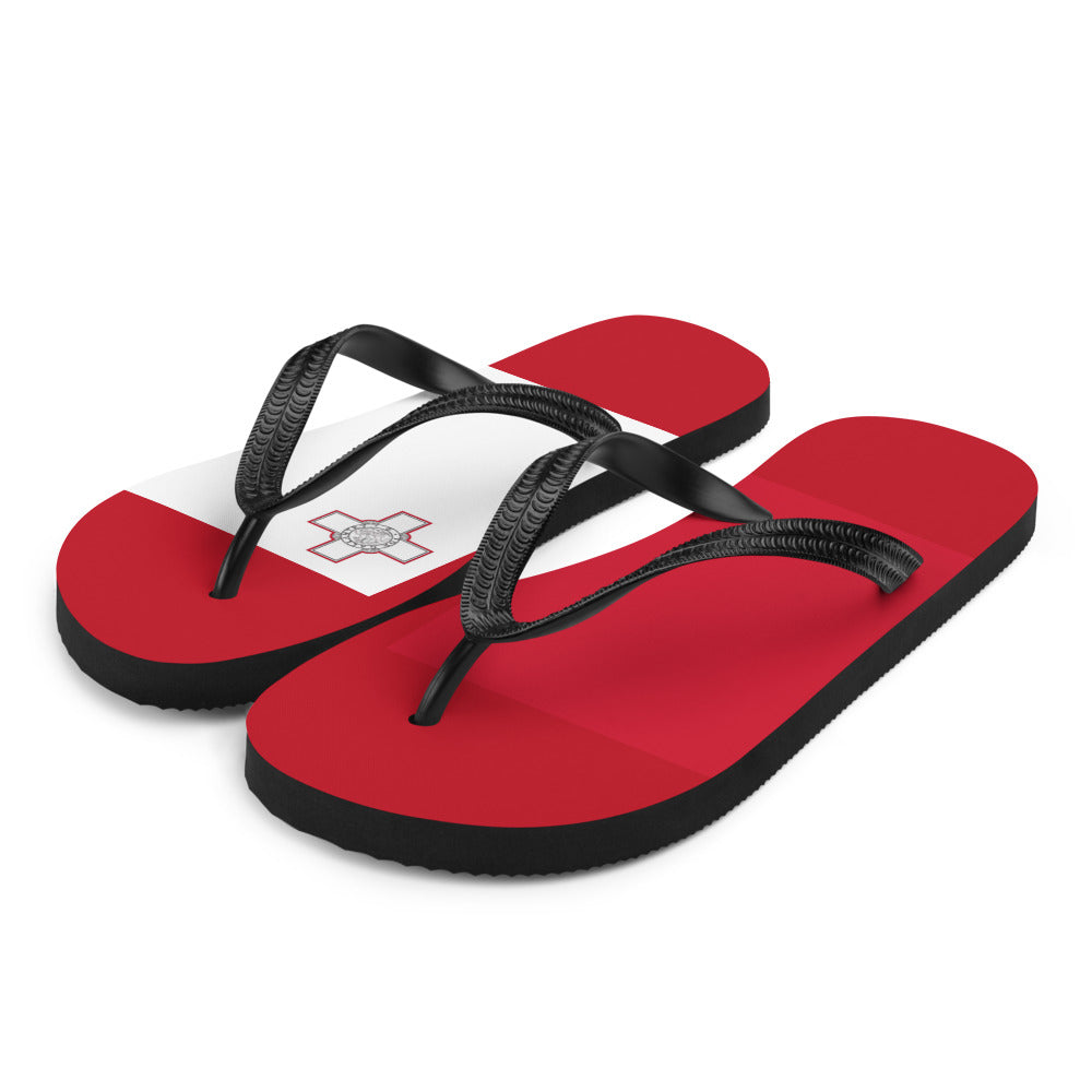 National Flag Flip Flops - Collection 4 Malta flip-flops-m