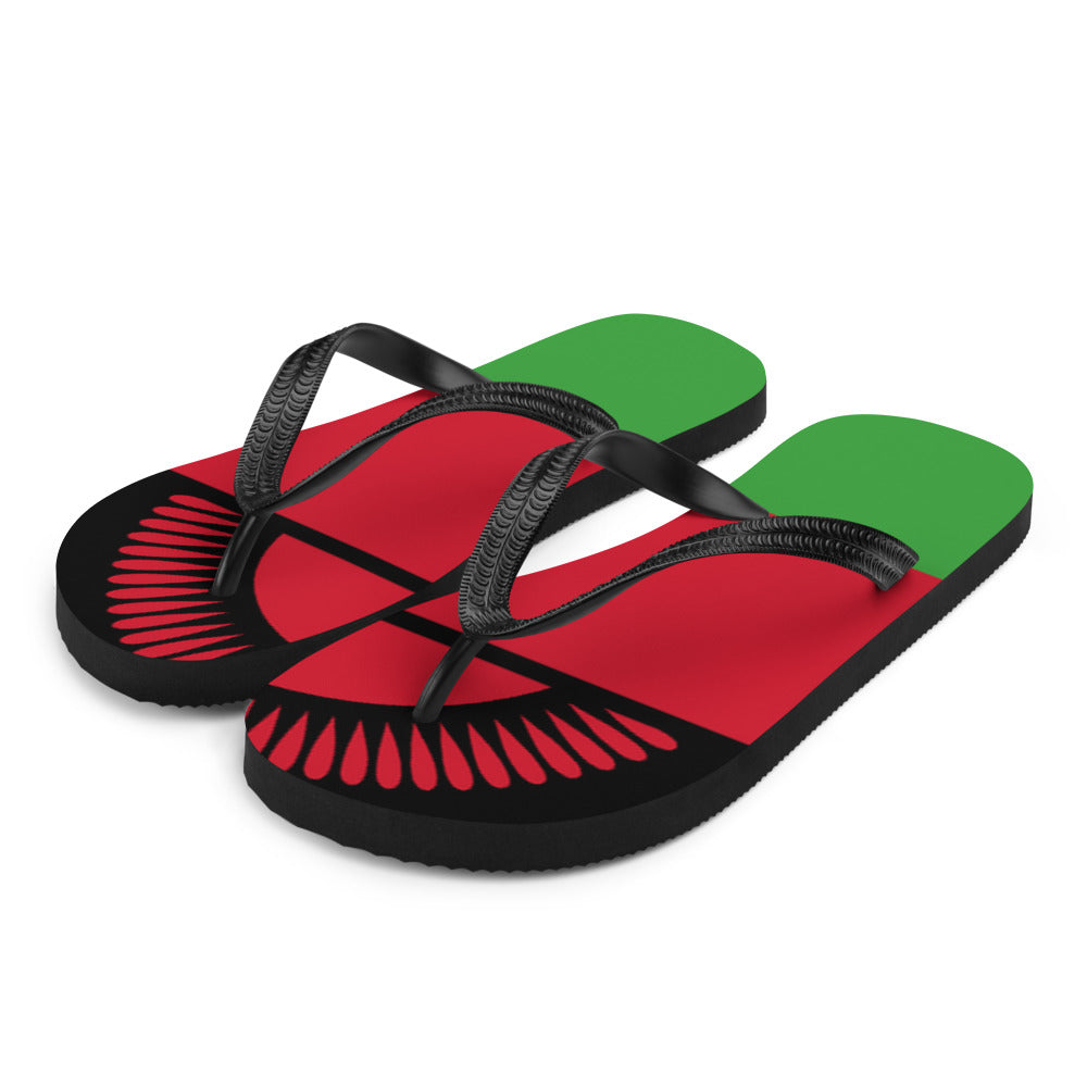 National Flag Flip Flops - Collection 4 Malawi flip-flops-m