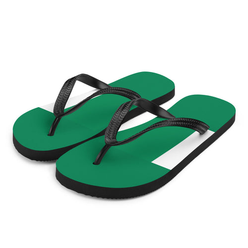 National Flag Flip Flops - Collection 4 Nigeria / S / White