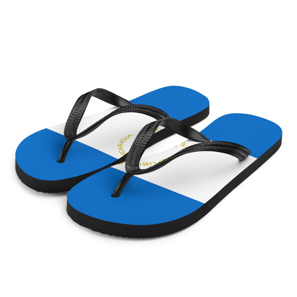 National Flag Flip Flops - Collection 4 Nicaragua flip-flops-m